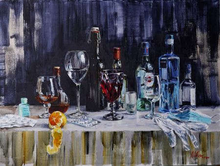 Марина Нико (Картина, живопись - 
                  80 x 60 см) Новый год