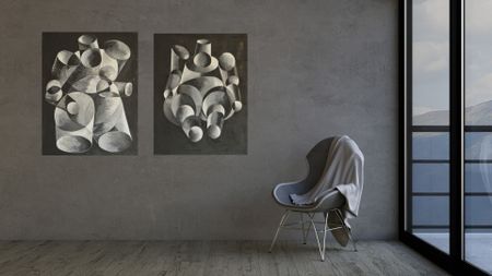 Лиля Ким (Картина, живопись - 
                  70 x 90 см) Конструкция поворот
