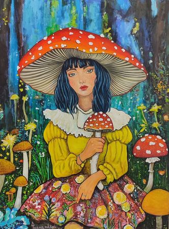 Teona Nakatl (Картина, живопись - 
                  60 x 80 см) Летний день
