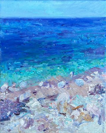 Екатерина Потапова (Картина, живопись - 
                  20 x 30 см) Берег в Херсонесе