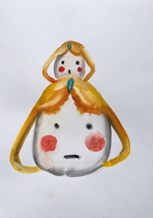 Лина Кордюченко (Авторская графика - 
                  30 x 40 см) Сейлор Мун