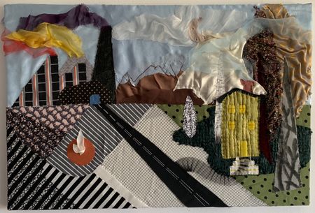 Василиса Лебедева (Коллаж / ассамбляж - 
                  60 x 40 см) Дорога домой