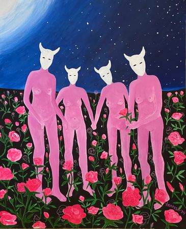Анастасия Трапезникова (Картина, живопись - 
                  70 x 110 см) The night ritual