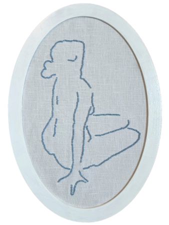 Юлия Шабанова (Вышивка - 
                  24 x 34 см) Очарование линий