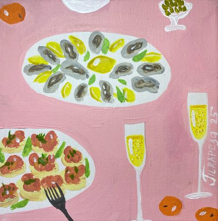 Анастасия Трапезникова (Картина, живопись - 
                  15 x 15 см) Holiday mood