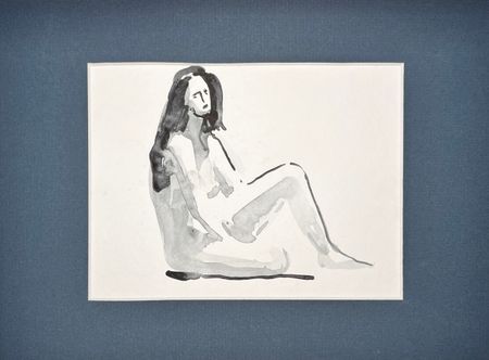 Люсинэ Туманян (Авторская графика - 
                  28 x 21 см) Обнажённая