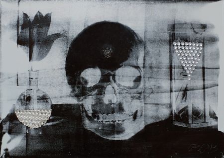 Лацис Нормунд (Коллаж / ассамбляж - 
                  100 x 80 см) Vanitas 2