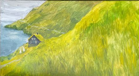 Полина Ратуш (Картина, живопись - 
                  60 x 30 см) Фьорды