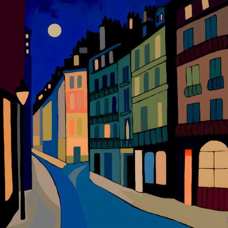 Нина Цориева (Картина, живопись - 
                  70 x 70 см) Paris