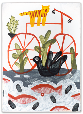 Лена Романовская (Картина, живопись - 
                  13 x 18 см) Опера и балет