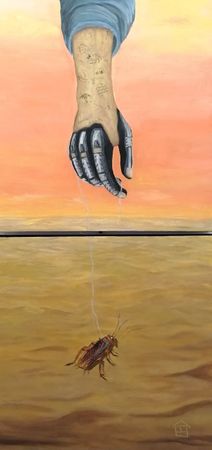 Анна Коноплева (Картина, живопись - 
                  60 x 120 см) Диптих "Кукарача"