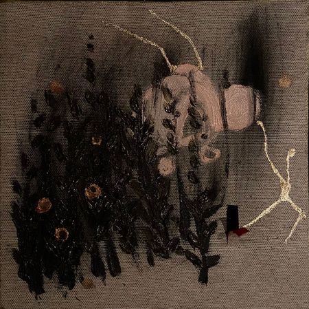 Алина Клаванская (Картина, живопись - 
                  26 x 26 см) Розовый автобус