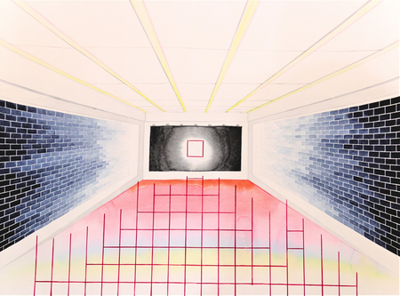 Сергей Лоцманов (Авторская графика - 
                  90 x 70 см) Без названия