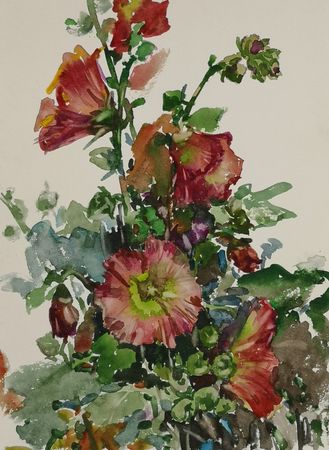 Елена Санина (Авторская графика - 
                  23 x 32 см) Крымское лето