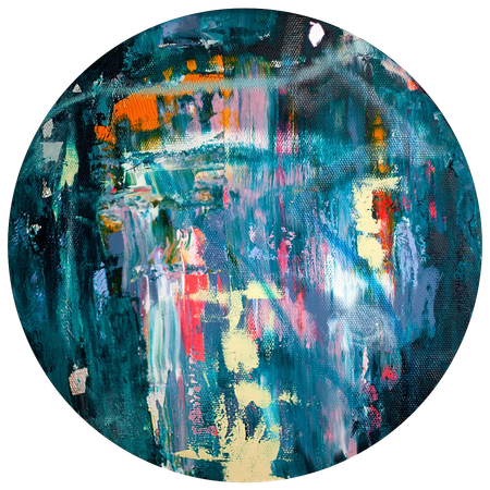Мария Субботина (Картина, живопись - 
                  60 x 60 см) Ловец цвета №8