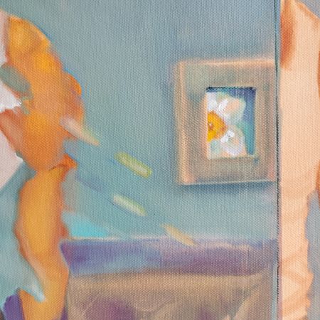 Надежда Прадес (Картина, живопись - 
                  55 x 46 см) Нарцисс и нимфа Эхо