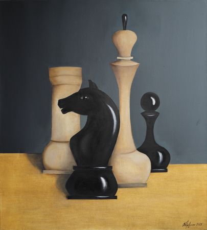 Александр Трифонов (Картина, живопись - 
                  90 x 100 см) Ход конем