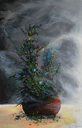 Андрей Алексеенко (Авторская графика - 
                  40 x 60 см) Ты редко даришь мне цветы