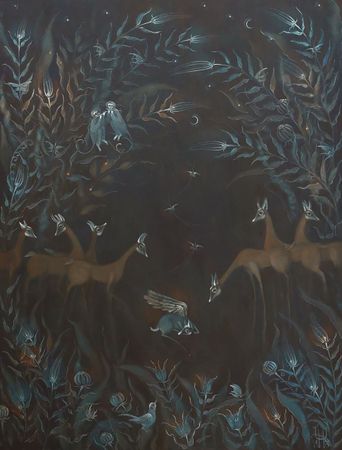Наталья Чайковская (Картина, живопись - 
                  100 x 130 см) Первая звезда зажглась