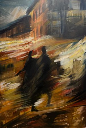 Мария Тихонова (Картина, живопись - 
                  80 x 120 см) Big city lights