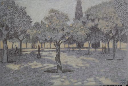 Анастасия Мотина (Авторская графика - 
                  33 x 22 см) Кордова