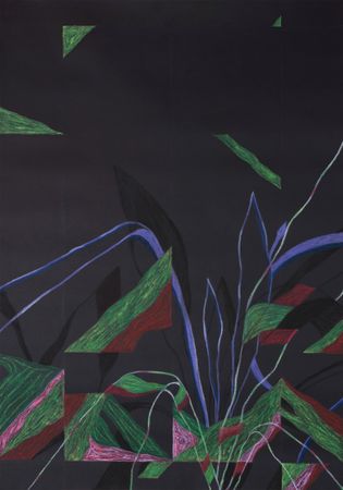 Диалет Шагой (Авторская графика - 
                  70 x 100 см) Без названия