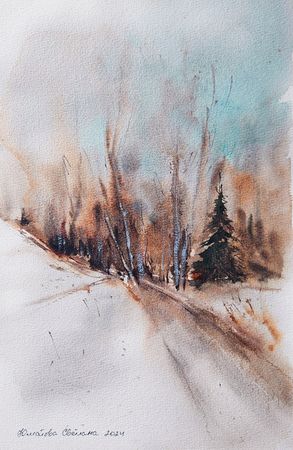 Светлана Юматова (Авторская графика - 
                  20 x 31 см) Время перемен