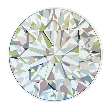 Марина Астахова (Картина, живопись - 
                  102 x 102 см) ТОНДО РОЗЕ