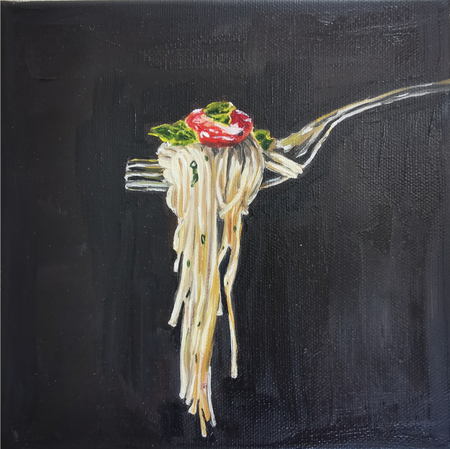 Мила Bezú (Картина, живопись - 
                  20 x 20 см) Паста Barilla