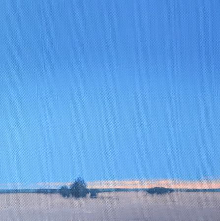 Александра Савина (Картина, живопись - 
                  45 x 45 см) Синий горизонт II