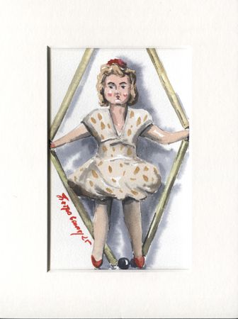 Ирина Петровская (Авторская графика - 
                  15 x 20 см) Мальвина