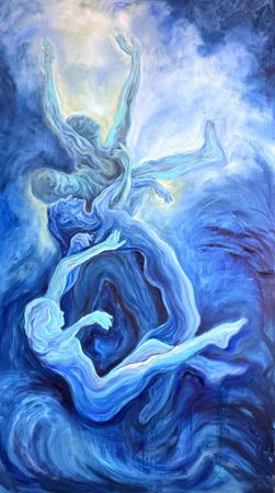 Серафима Беневольская (Картина, живопись - 
                  100 x 180 см) Шторм