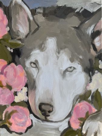 Лилия Шапран (Картина, живопись - 
                  45 x 60 см) Пока цветут цветы