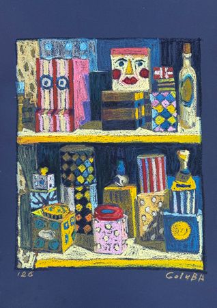 Анна Голубь (Авторская графика - 
                  40 x 60 см) Игрушки?