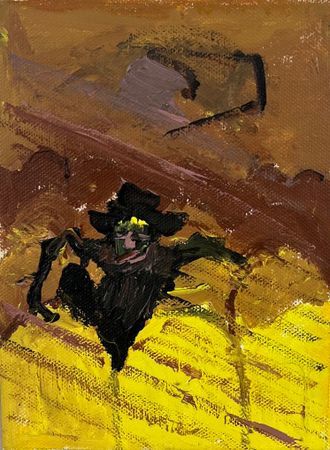 Влад Мальцев (Картина, живопись - 
                  15 x 20 см) Ночной сеанс
