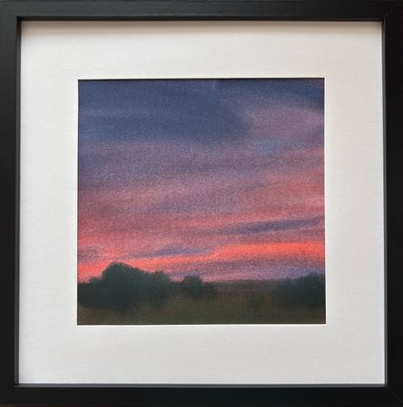 Александра Савина (Авторская графика - 
                  30 x 30 см) Вечерний этюд акварелью