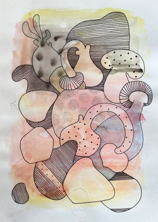Леша Мелки (Авторская графика - 
                  21 x 29.7 см) Без названия
