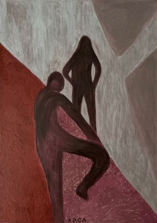 Катерина Слюнина (Картина, живопись - 
                  85 x 120 см) Танцующие тени