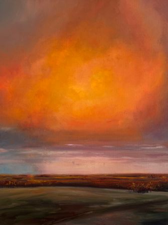 Маргарита Басалей (Картина, живопись - 
                  30 x 40 см) Где-то дождь
