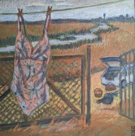 Екатерина Маланьина (Авторская графика - 
                  23 x 24 см) Лето, прощай