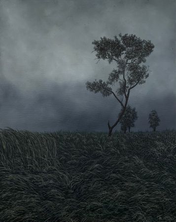 Татьяна Бердникова (Картина, живопись - 
                  40 x 50 см) Пасмурный вечер