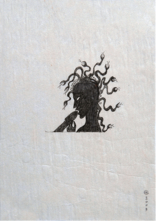 Сергей Ануфриев (Авторская графика - 
                  21 x 30 см) Из серии Silhouettes