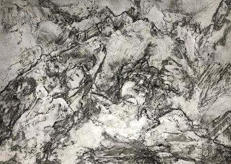 Елена Надточиева (Авторская графика - 
                  34 x 24 см) Из серии "Возвращение", без названия