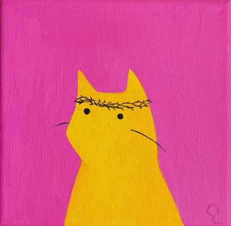 Оливия Лем (Картина, живопись - 
                  15 x 15 см) Фабио в венке