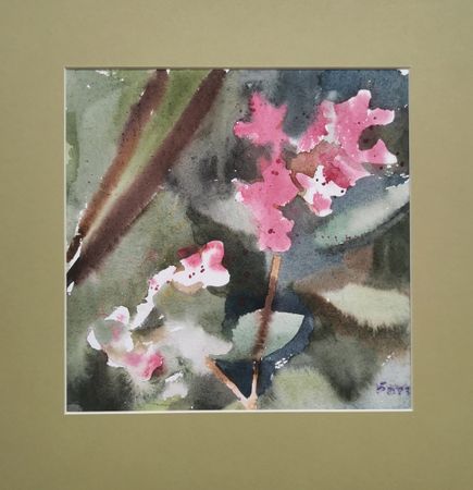Регина Буглеева (Авторская графика - 
                  30 x 30 см) Гортензии