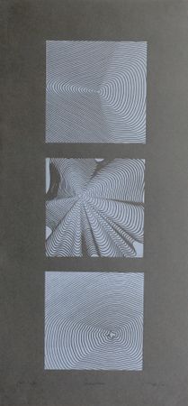 Юлия Милякова (Графика печатная - 
                  33 x 70 см) Триптих "Состояние"