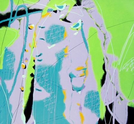 Александр Олигеров (Картина, живопись - 
                  130 x 120 см) Пальто, которое гуляло само по себе