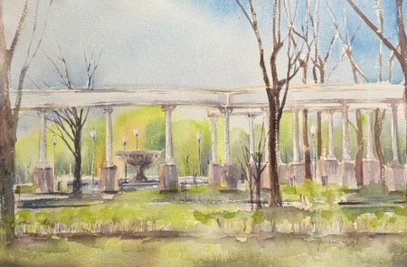 Юлия Третьякова (Авторская графика - 
                  56 x 38 см) Весна. Калининград