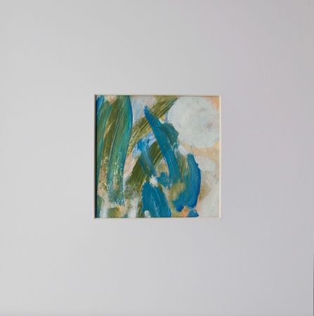 Алина Магомедова (Авторская графика - 
                  30 x 30 см) Весна. Флористика