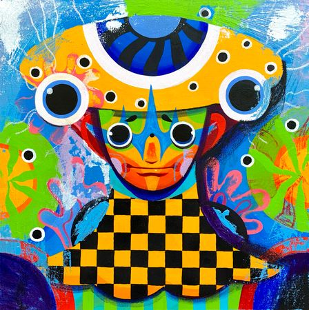 Дмитрий Филимонов (Картина, живопись - 
                  50 x 50 см) Little frog